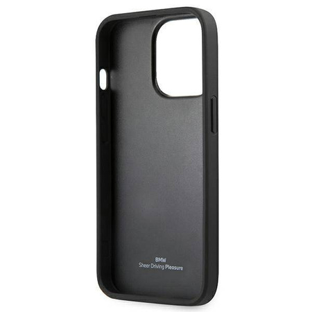 Etui BMW Signature Logo Imprint na iPhone 13 Pro Max - czarne