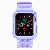 Silicone Band Strap Bracelet Case Strap Light Set for Apple Watch 42mm - Purple