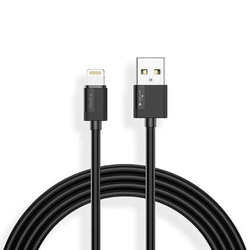 KABEL T-PHOX NETS LIGHTNING BLACK 3A ; PVC ; 2M
