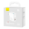 Baseus GaN5 Pro Fast Universal GaN USB Ladegerät Typ C / USB 100W PD3.0, QC4.0+, AFC weiß (CCGP090202)