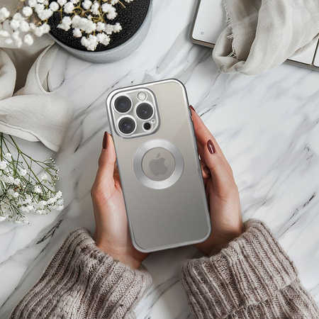 Futerał GLAM do IPHONE 11 srebrny