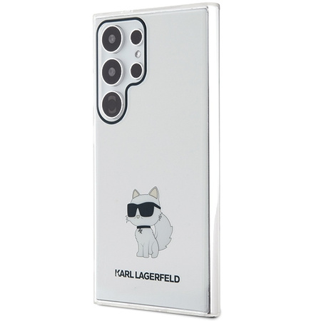 Oryginalne Etui KARL LAGERFELD hardcase IML Choupette KLHCS24LHNCHTCT do Samsung Galaxy S24 Ultra przezroczysty