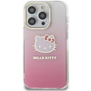 Hello Kitty IML Gradient Electrop Kitty Head case for iPhone 15 Pro Max - pink