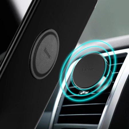 Uchwyt magnetyczny Baseus do kratki nawiewu / wentylacji Small Ears Air Magnetic szary SUER-A01