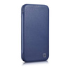 iCarer CE Premium Leather Folio Case for iPhone 14 Pro Max Flip Magnetic MagSafe Blue (WMI14220716-BU)