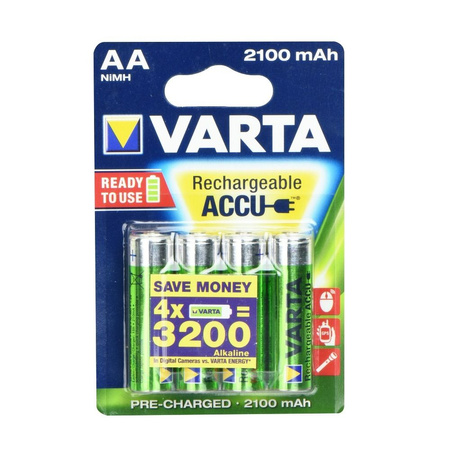 Bateria akumulatorowa VARTA R6 2100 mAh (AA) 4 szt.
