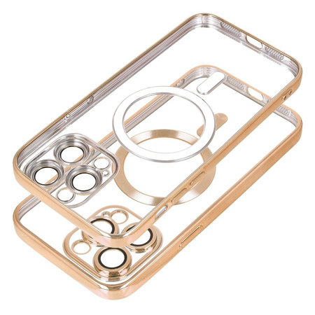 Futerał ELECTRO MAG COVER kompatybilny z MagSafe do IPHONE 17 Pro Max złoty