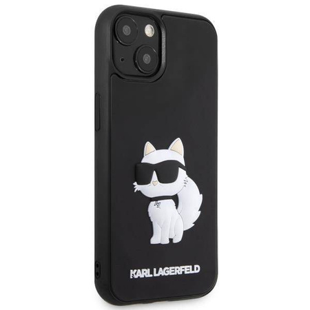 Karl Lagerfeld KLHCP14S3DRKHNK iPhone 14 6.1" czarny/black hardcase Rubber Choupette 3D