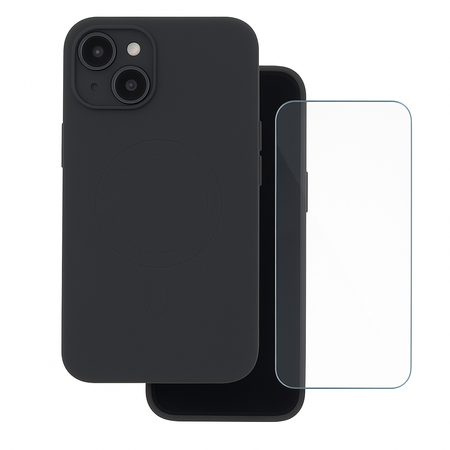 Etui do iPhone 14 Pro czarne MagSafe + Szkło