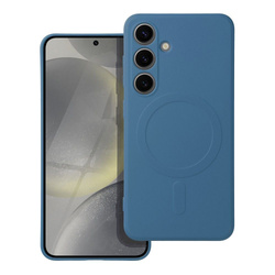 Futerał SILICONE MAG COVER kompatybilny z MagSafe do SAMSUNG S25 Ultra niebieski