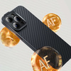 Armored case for iPhone 14 Pro Max compatible with MagSafe Baseus Synthetic Fiber tempered glass - black
