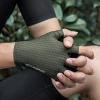 Rockbros Breathable Short Finger Cycling Gloves, Size: S - Green
