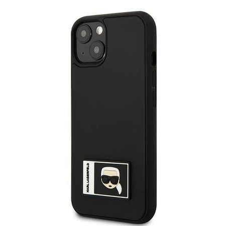 Karl Lagerfeld KLHCP13S3DKPK iPhone 13 mini 5,4&quot; schwarz / schwarzes Hardcase Ikonik Patch