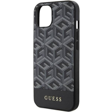 Original Case IPHONE 13 / 14 / 15 Guess Hardcase IML 4G MagSafe (GUHMP15SHGCFSEK) black