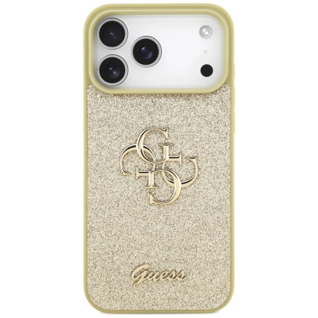 Guess Fixed Glitter Big 4G case for iPhone 17 Pro Max - gold