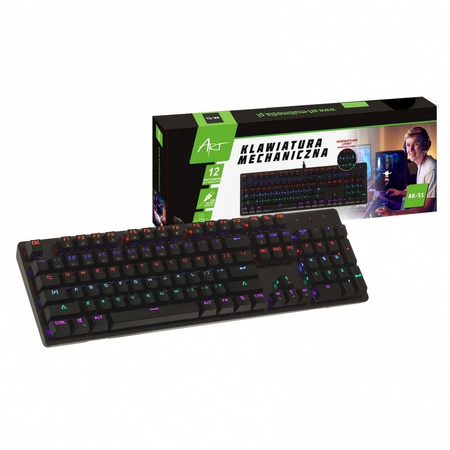 Klawiatura USB mechaniczna GAMING z podświetlaniem AK-51