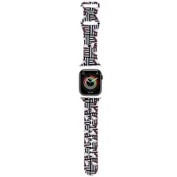 Hello Kitty Silikon Heads & Stripes Armband für Apple Watch 38/40/41 mm – Schwarz