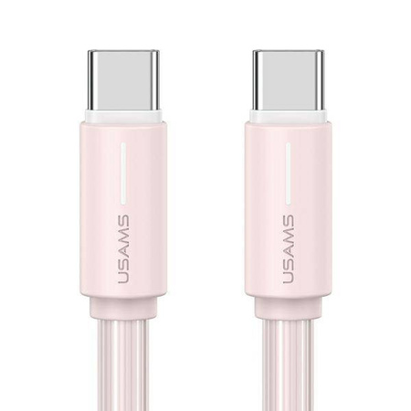 USAMS USB-C/USB-C Cable 1m SJ734 pink/pink YU Series SJ734USB04 (US-SJ734)
