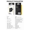 Wozinsky WGCSB 240W GaN wall charger USB-A / 3 x USB-C - black