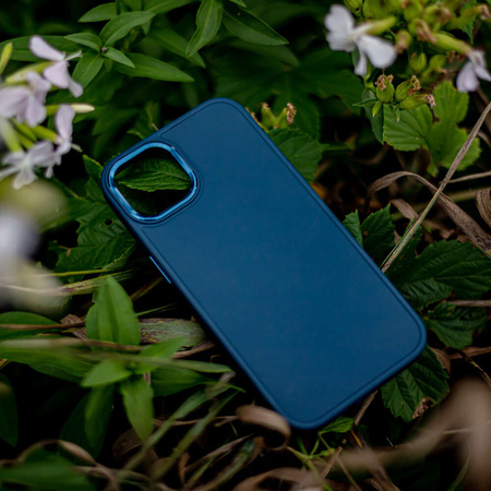 Nakładka Satin do iPhone 15 Plus 6,7" ciemnoniebieska