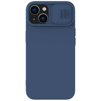 Nillkin CamShield Silky Silikonhülle iPhone 14 Plus Hülle mit Kameraschutz Blau