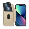 iCarer CE Oil Wax Premium Leather Folio Case skórzane etui iPhone 14 Plus z klapką magnetyczne MagSafe czarny (AKI14220707-BK)