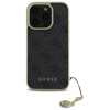 Original Case IPHONE 16 PRO MAX Guess Hardcase 4G Charms Collection (GUHCP16XGF4GGR) black