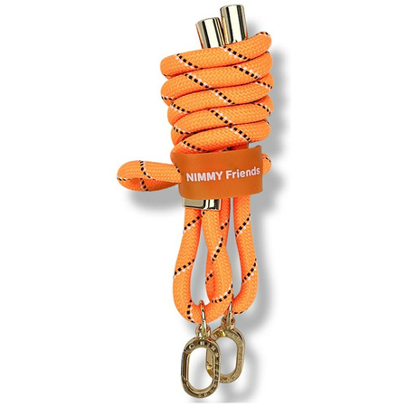 Zestaw crossbody + handstrap Nimmy       Cool&Cute 2.0 pomarańczowo czarny