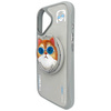 Etui Nimmy Glasses Cool Cat MagSafe do    iPhone 16 szary