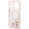 Karl Lagerfeld KLHMP14XHKCP iPhone 14 Pro Max 6.7&quot; Hardcase pink / pink Karl &amp; Choupette Aluminium Magsafe