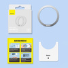 Baseus Halo Series magnetic ring (2 pcs / package) silver (PCCH000012)
