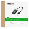 Ugreen external sound card music adapter USB - 3.5 mm mini jack 15cm black (30724)