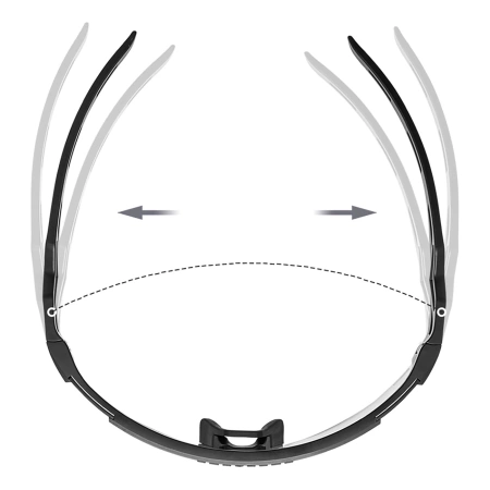 Rockbros Polarized Cycling Glasses with UV Protection and Corrective Insert - White