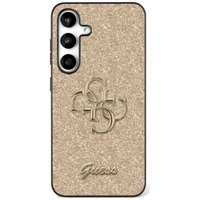 Etui Guess Fixed Glitter Big 4G Metal Logo do Samsung Galaxy S25 Ultra złoty
