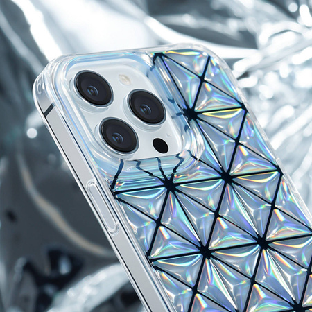 Kingxbar Miya Series Hülle für iPhone 14 Rückseite Regenbogen-Rückseite