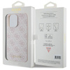 Etui Guess 4G Metal Gold Logo na iPhone 15 Pro Max - różowe