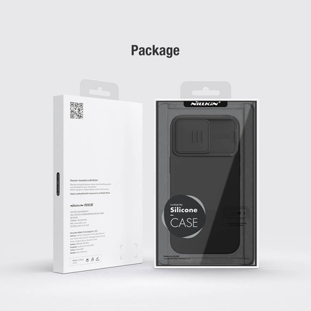Etui Nillkin CamShield Silky Silicone do Iphone 15 Pro czarny