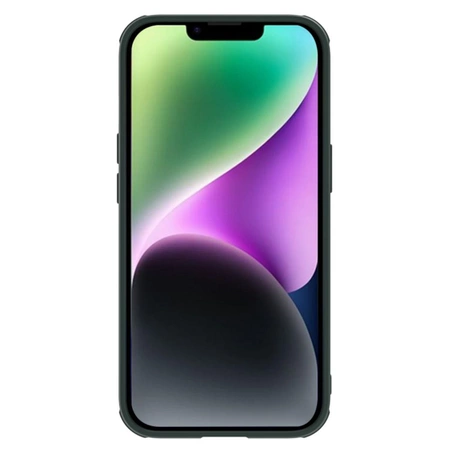 Nillkin Textured S Case etui iPhone 14 pancerny pokrowiec z osłoną na aparat zielony