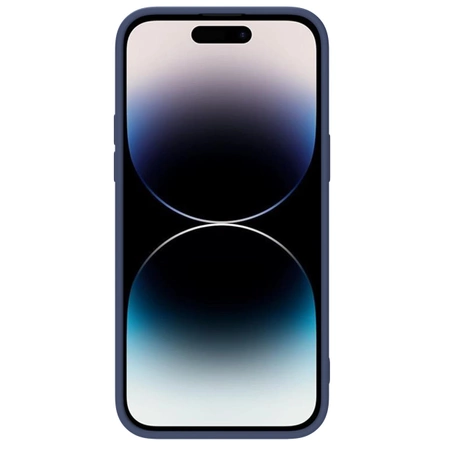 Nillkin CamShield Silky Silikonhülle iPhone 14 Pro Max Silikonhülle mit Kameraschutz Blau