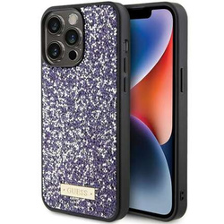 Guess nakładka do iPhone 15 Pro Max 6,7" GUHCP15XPFGSBSP jasnoróżowa HC Rhinestone Meta Logo