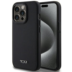 Tumi TUHMP15LRBAK iPhone 15 Pro 6.1"czarny/black hardcase Leather Balistic Pattern MagSafe