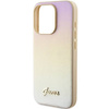 Oryginalne Etui GUESS hardcase Saffiano Iridescent Script GUHCP14XPSAIRSD do Iphone 14 Pro Max złoty