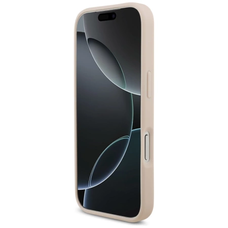 Guess Grained Big 4G & Classic Logo iPhone 17 Pro Hülle - Rosa