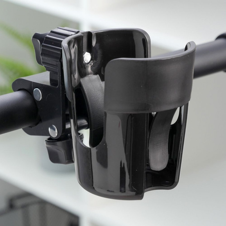 Uchwyt na bidon z zestawem montażowym FSCGE-105 czarny