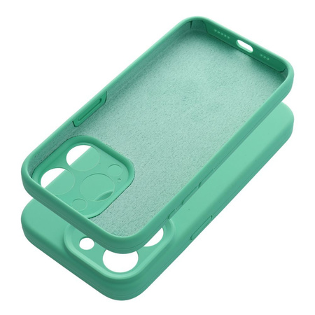 Futerał SILICONE 2mm do IPHONE 16 miętowy