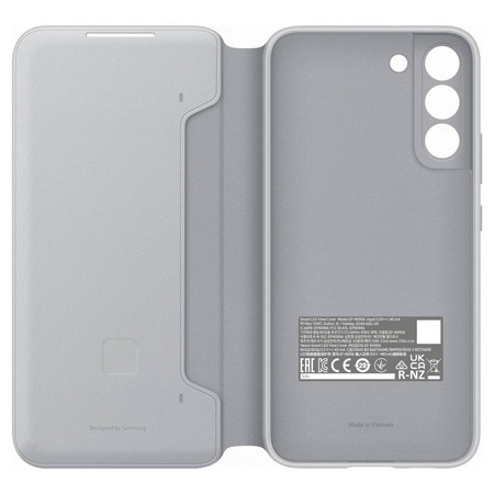 Samsung LED View Cover with LED display for Samsung Galaxy S22 + (S22 Plus) light gray (EF-NS906PJEGEE)