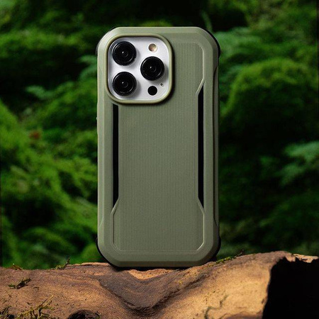 Raptic X-Doria Fort Case iPhone 14 Plus mit gepanzerter MagSafe-Hülle grün
