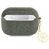 Guess GUAP2GLGSHA AirPods Pro 2 cover green/kaki Glitter Flake 4G Charm