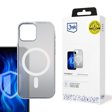 3MK Frosty MagCase iPhone 15 biały/white
