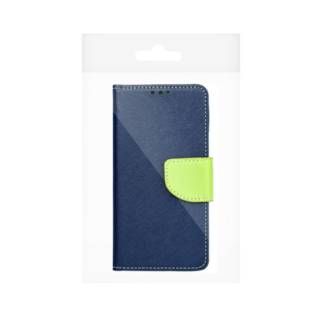 Kabura Fancy Book do XIAOMI Redmi 13c granatowy / limonkowy
